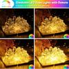 Mlambert 99Ft 300 LED Christmas String Lights Outdoor Indoor, 17 Solid Colors 8 Multicolors 8 Lighting Modes RGB Twinkle Fairy Rope Lights with
