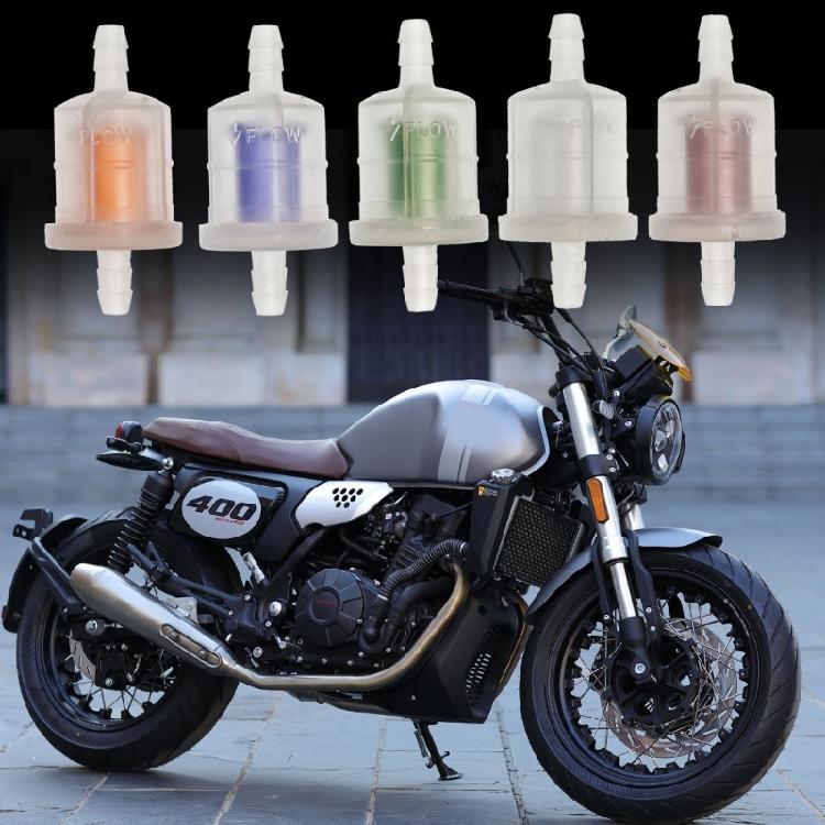 Heavy Duty Motorcycle Fuel Filter 6.5MM Plastic Metal Mixing Build Motorcycles Gasolines Filter Simple Installation