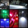 Additional LED Spotlights with Fog Light Capabilities for Clear Night Motorcycle Riding