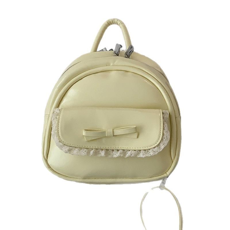Korean version of cute bow backpack women's 2025 new summer fashion small backpack versatile portable travel bag