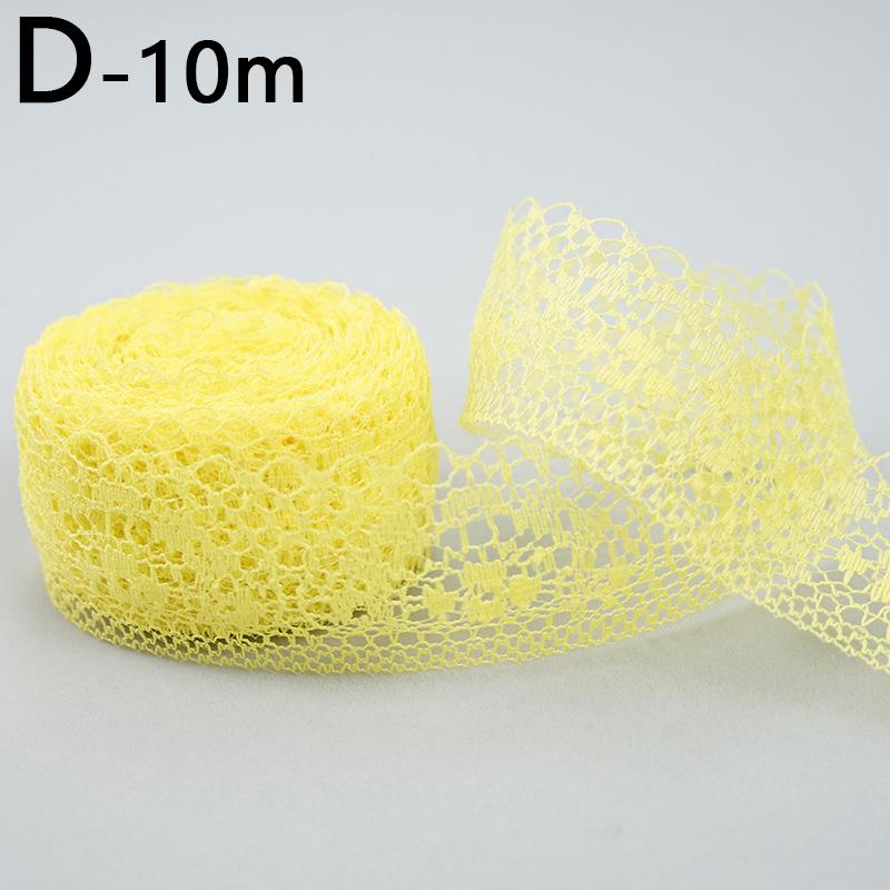 10m Floral Embroidered Hair Accessories Material Lace Fabric Hollow Out Handmade Material