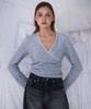 ROSEFRANTZ Lace Line Wrap Long Sleeve [Gray]