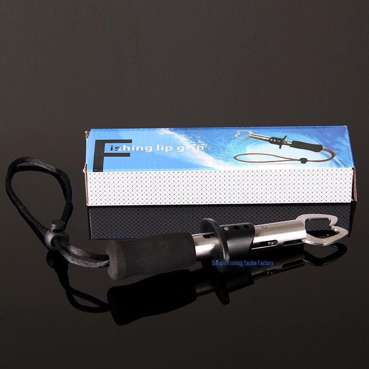 Folding Stainless Steel Fish Mouth Pliers - Fishing Accessory Gear for Anglers.