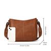 Moon Bag PU Leather Shoulder Bags Women Leisure Purses Fashion Crossbody Messenger Bag For Shopping School Large Capacity Summer