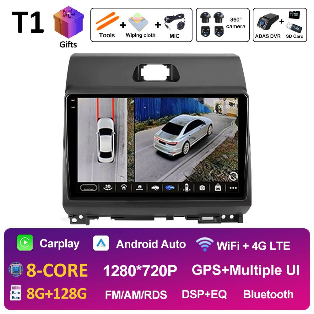 9 Inch Car Radio For KIA Ray 2011 2012 2013 2014 - 2017 Video Player Wireless Carplay GPS Navigation Cooling Fan Auto Tools WIFI