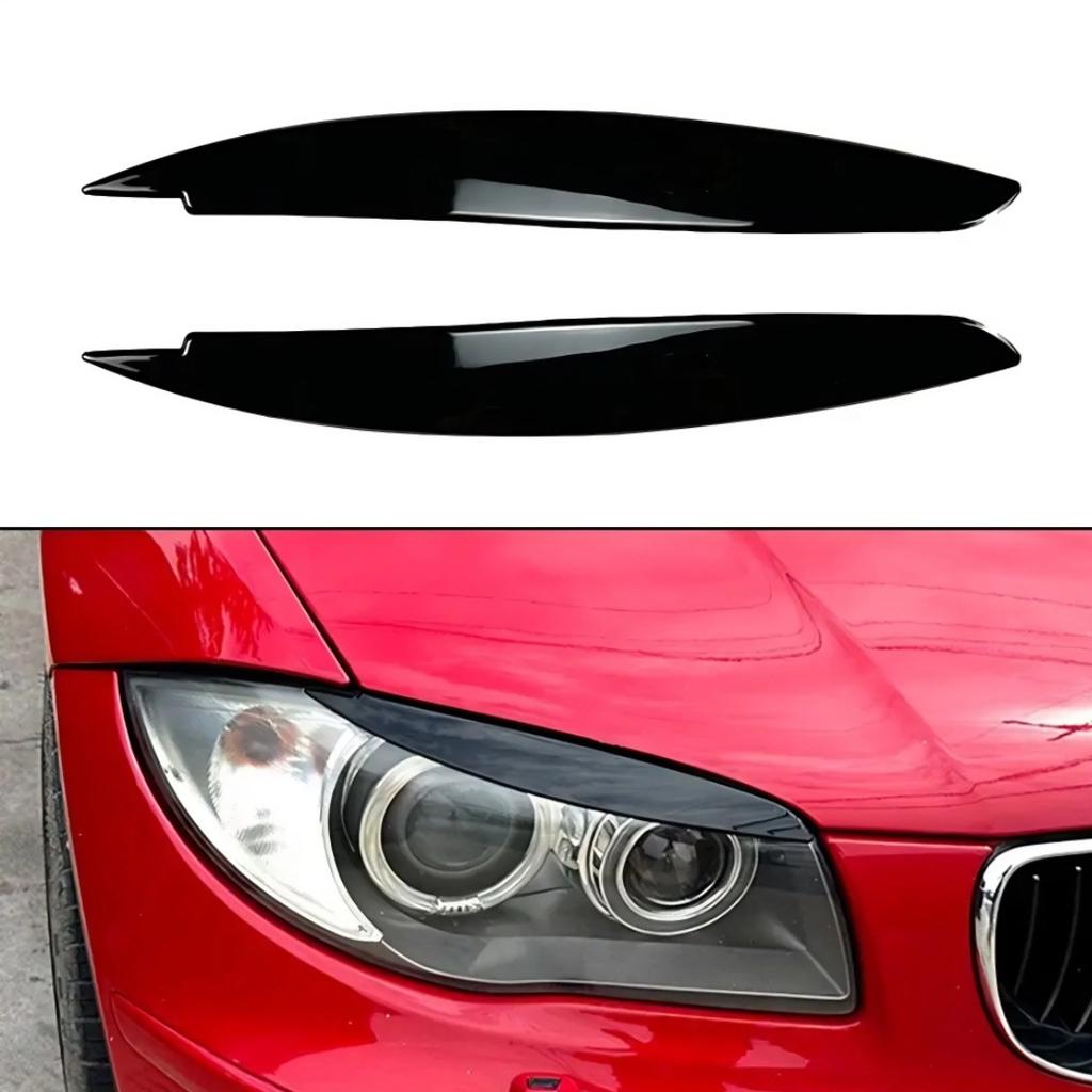For BMW 1 Series E81 E82 E87 E88 2004-2014 Headlight Eyebrow Eyelid Cover Trim Exterior Modification Tuning Accessories Body Kit