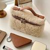 Fashion Lamb Fur Velvet Women's Handbag High-end Retro Crossbody Bag Casual Lambswool Shoulder Bag For Autumn Winter