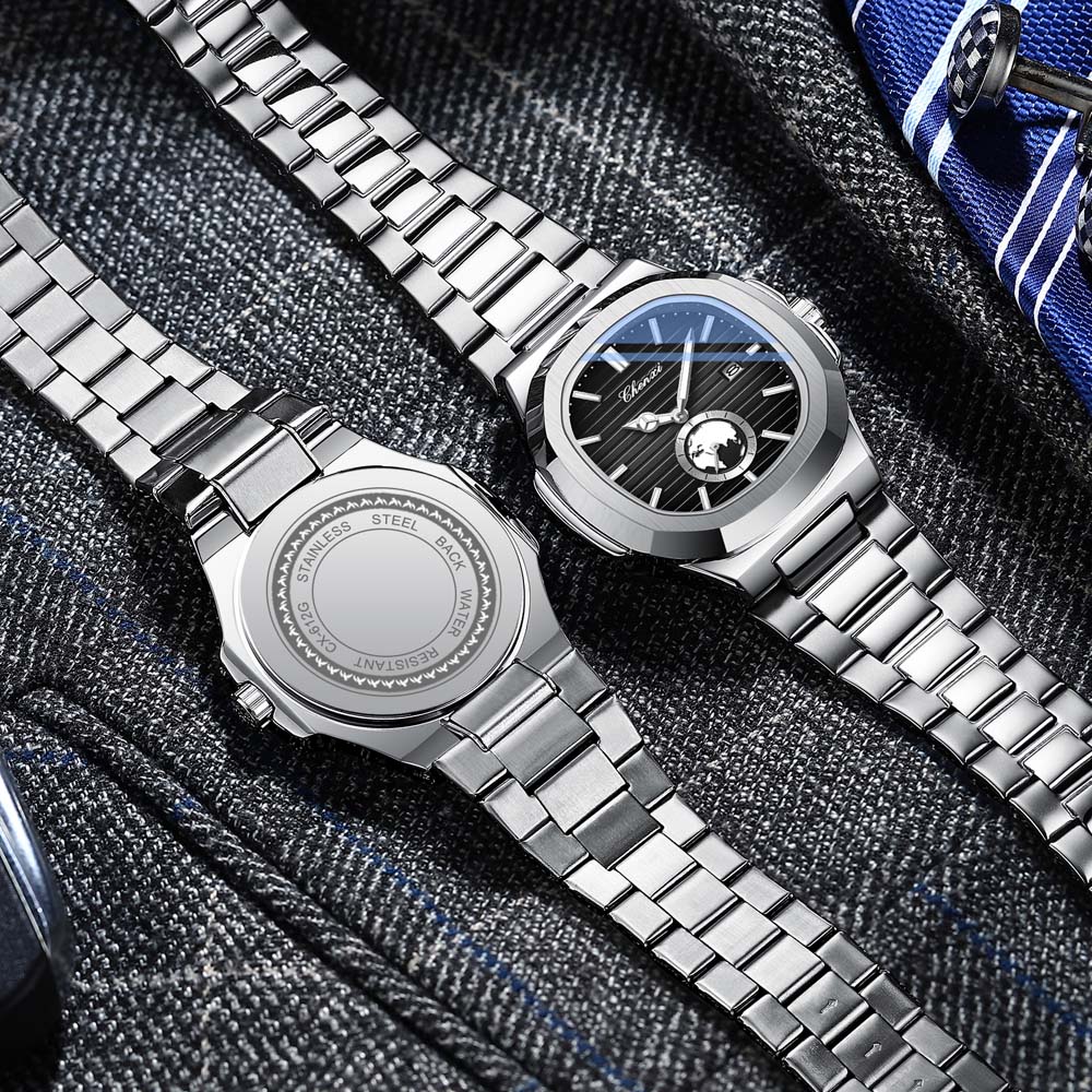 CHENXI Men's Quartz Watch New Style Fashionable Business Men's Watch Date Display Small Seconds Subdial Men's Wristwatch