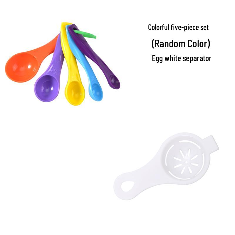 Baking Measuring Cup & Spoon Set: Kitchen Gram & Scale Spoons, Plastic Measuring Tools