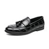 Men's Plus Size Cross-Border Tassel Loafers: British Style Leather Shoes for Autumn and Spring (Sizes 38-46)