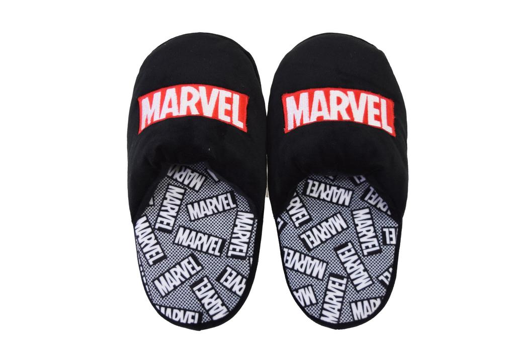 Marvel Knyac Approximately Micro Polyester Slippers, Logo, Disney, Morishita, 25cm, 100%