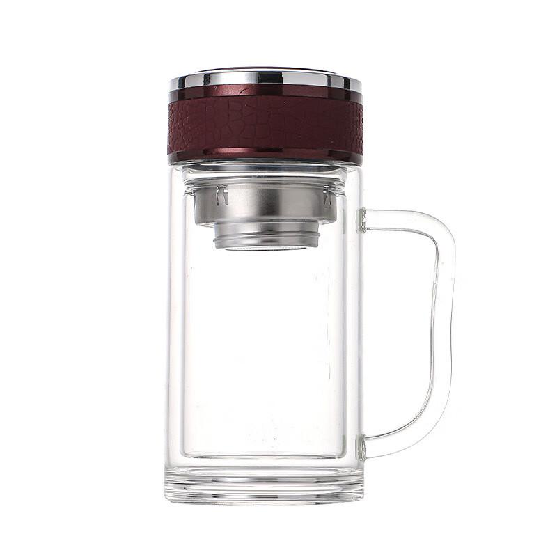 Double-layer High Borosilicate Glass Insulated Mug