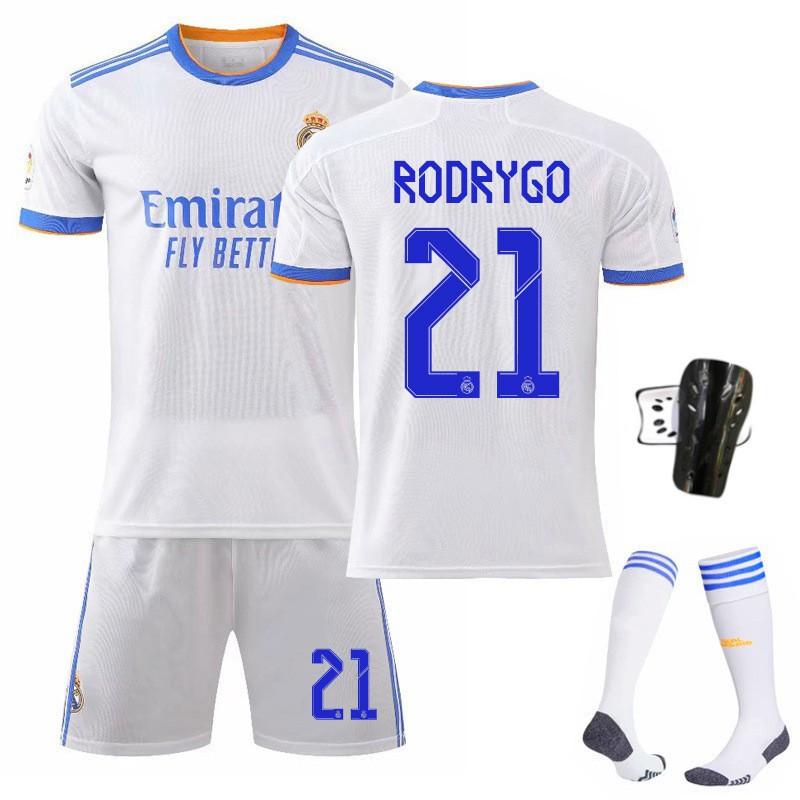 21-22 Home White 9 Benzema 10 Modric 7C Ronaldo Jersey 20 Vinicius Football
