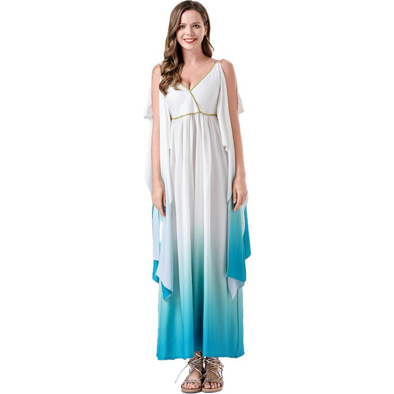 Cosplay Halloween Cosplay Masquerade Adult Costume Cleopatra Greece Muse Costume Performance Costume