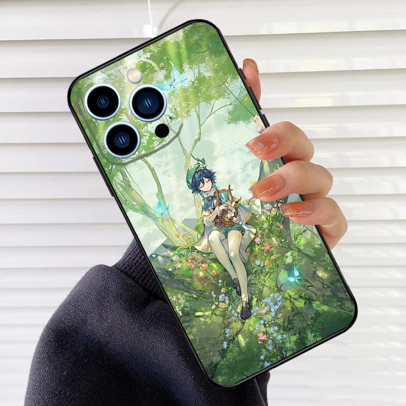Anime Spiel Genshin Impact Handyhülle Für iPhone 16 14 13 12 11 15 17 Pro Max mini 15 16 Plus 16e 17 Air Cover Fundas
