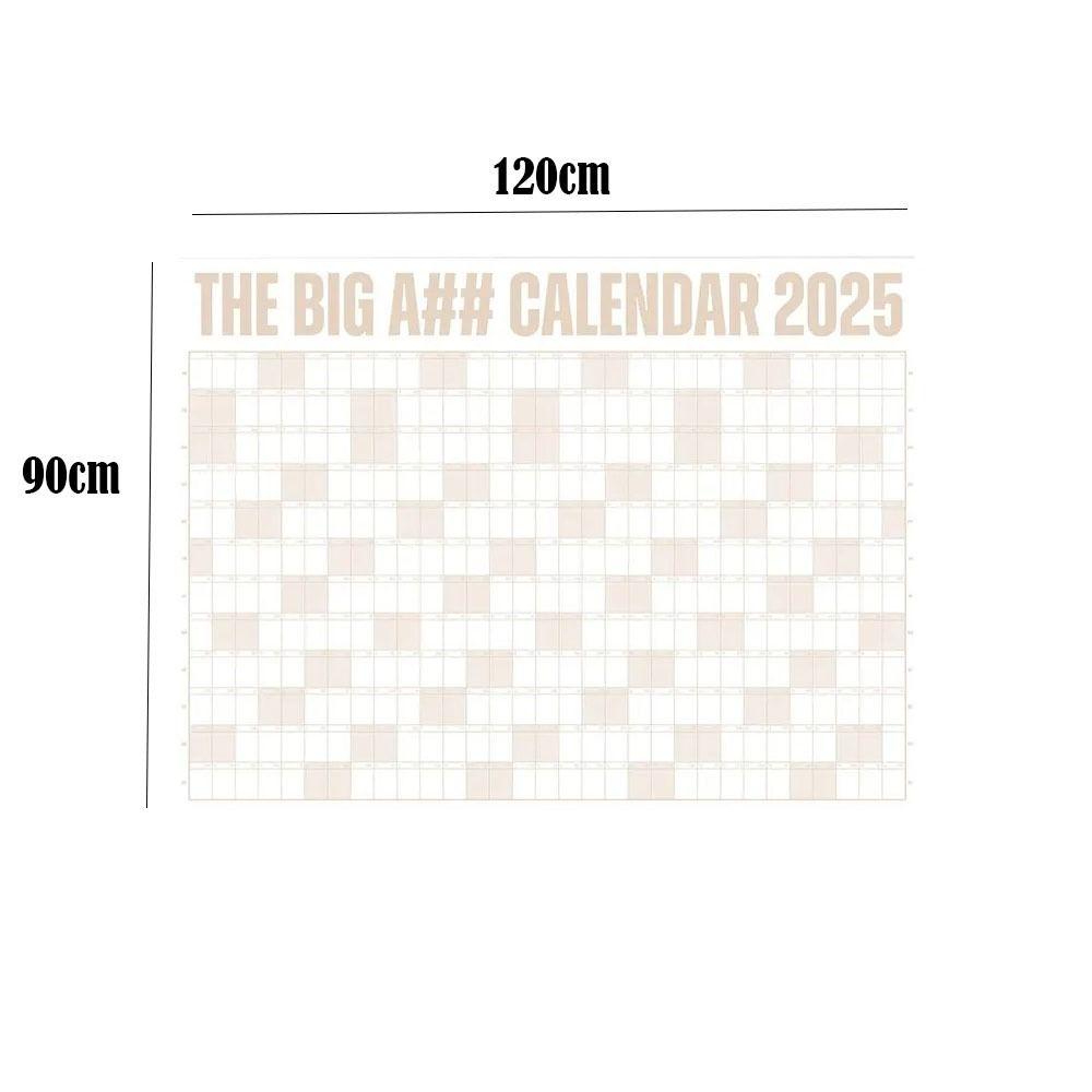 Calendario 2025 Giant The Big A## con Penna e Adesivi Planner Annuale da Parete Planner per la Casa