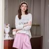 Women's Oversized Letter Print Long Sleeve T-Shirt