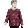 Elderly Women's Warm Stand Collar Winter Padded Coat