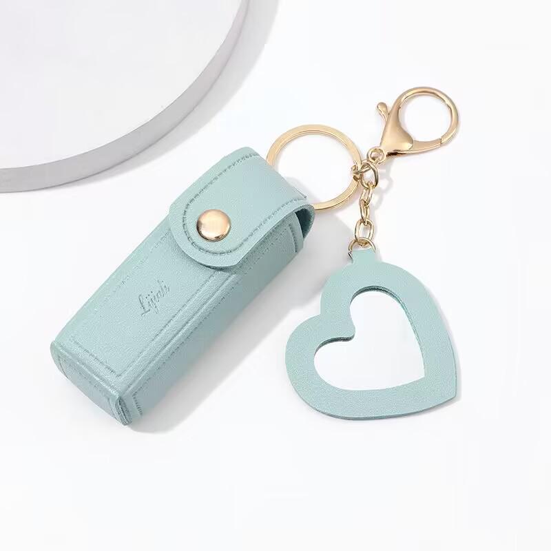Compact Lipstick Pouch: Stylish Coin Purse & Keychain Mini Storage Bag with Packaging