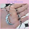 Gothic Moon Pendant Necklace With Zinc Alloy Geometric Design For Women