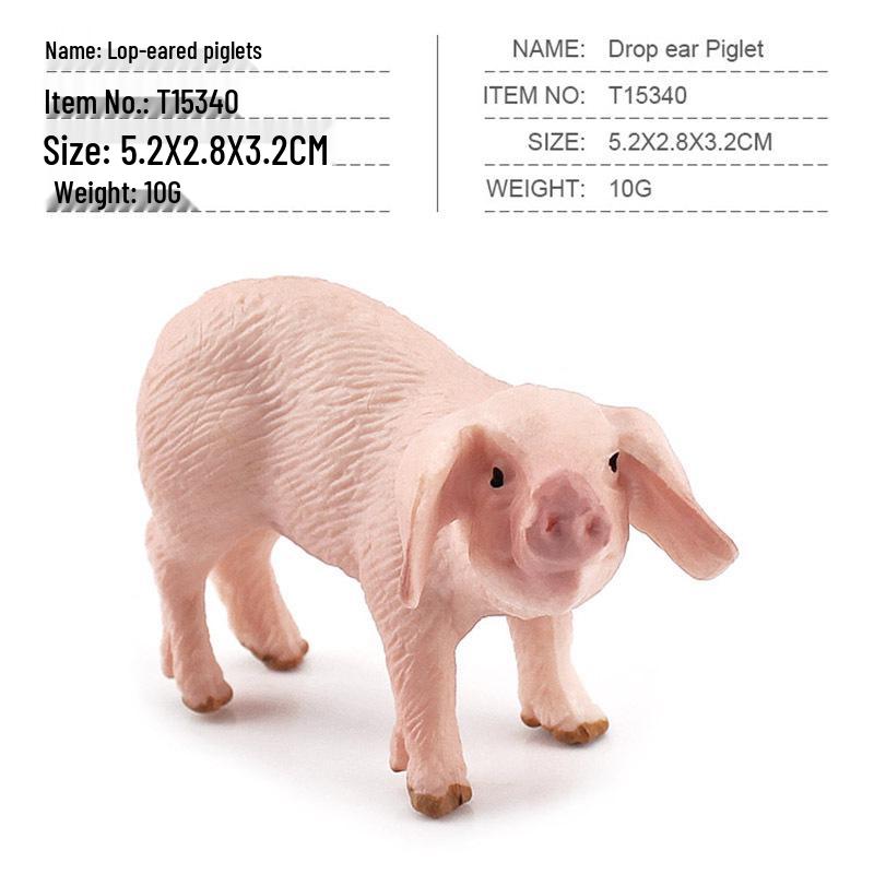 

Миниатюрная фигурка фермерской сцены с карликовой вислоухой свиньей и дикобразом