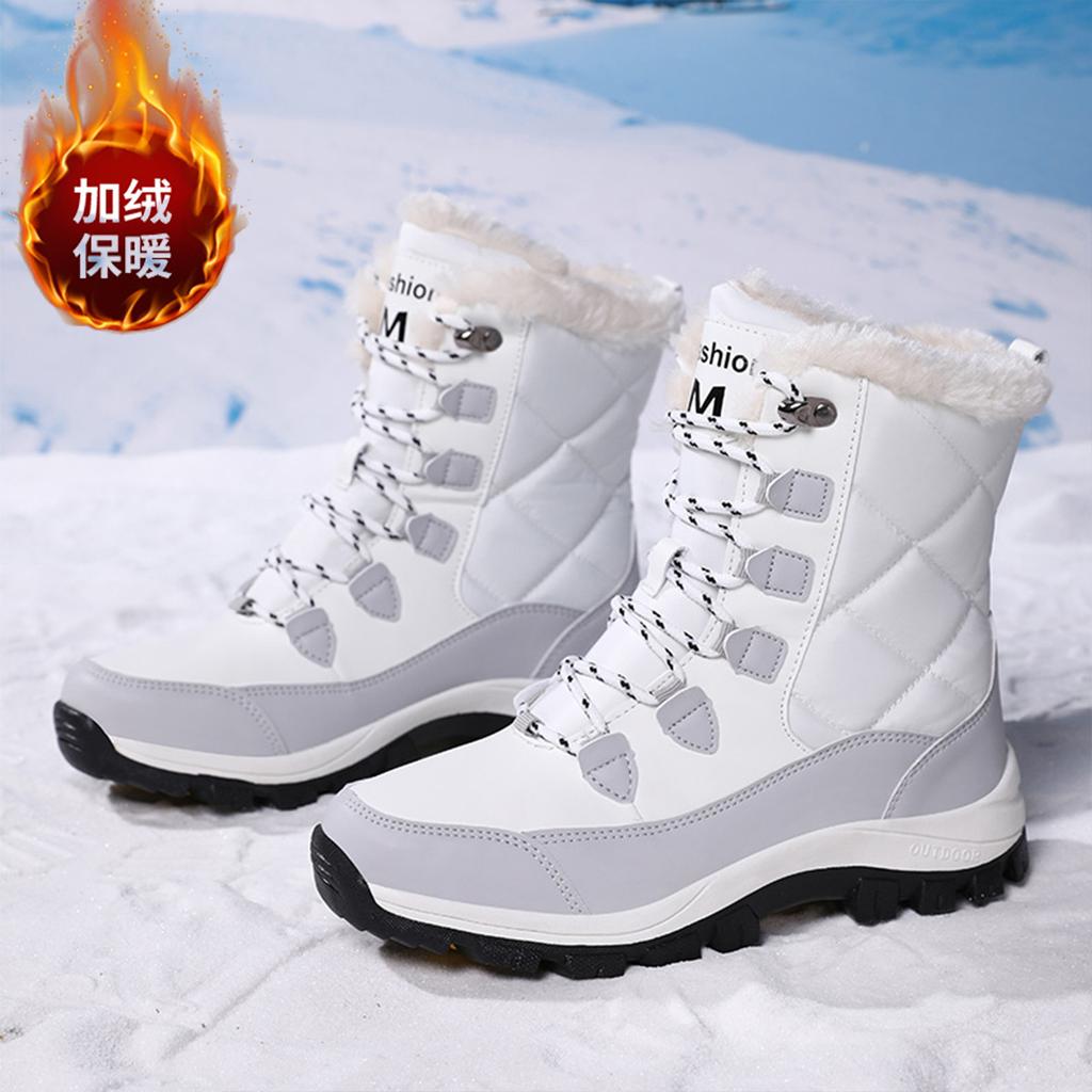 Snow boots new cotton shoes outdoor thickened cotton warm non-slip cold-resistant high-top shoes