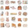 50Pcs Vintage Art Bohemia Mental Healthy Stickers Boho Cartoon Decals For Guitar Phone Laptop Scrapbook Diary Stationery Sticker