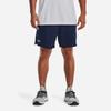Under Armour Logo Embroidered Letter Print Elastic Waist Straight-Leg Shorts Men Bottoms Academy-Blue 1373718-408