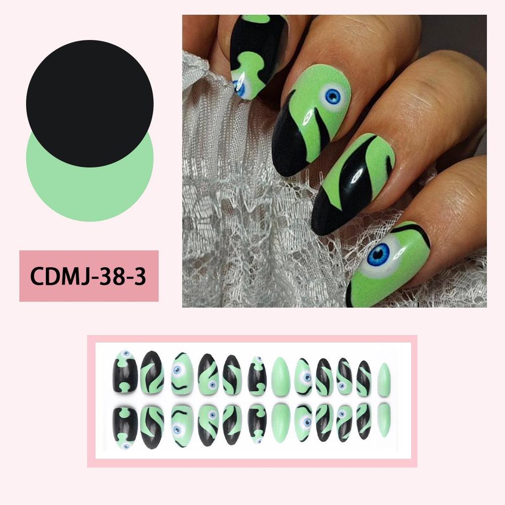 Pegatinas Desmontables para Uñas Estilo Europeo y Americano - Uñas Postizas Simples y Llevables
