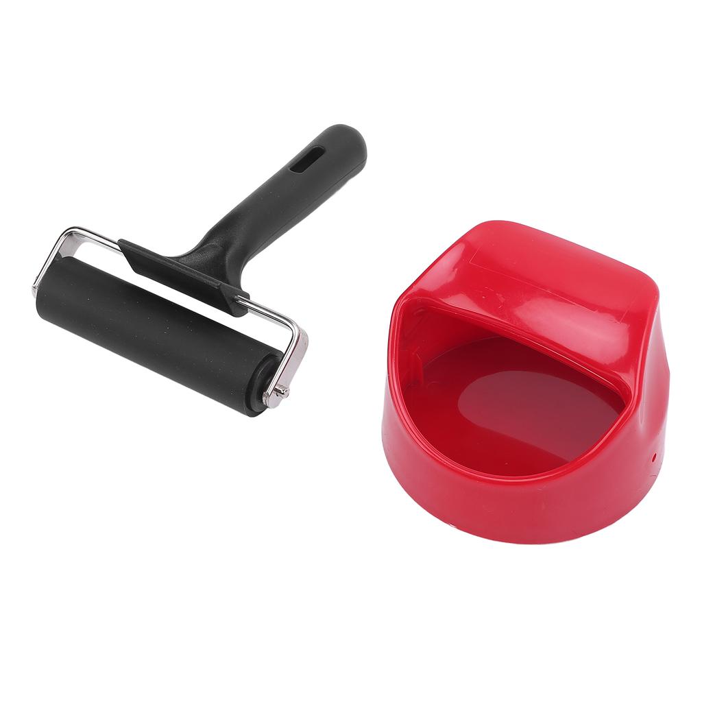 Printing Roller Metal Structure Plastic Handle Rubber Brayer Roller for Crafting Printing Inking Stamping