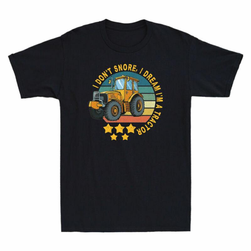 Tshirt Im A Farming Retro Vintage I I Tractor Dont Shirt Dream Snore S