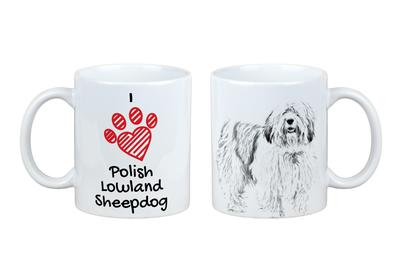 Polish Lowland Sheepdog, PON, Valee Sheepdog – Cup with a Dog, Cute Cup with Graphics |