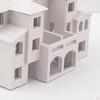 1/500 Dollhouse Miniature Unpainted House Parking Street Railway Landscape Trains Train Scenes