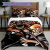 3-teiliges Bettbezug-Set (1 * Bettbezug + 2 * Kissenbezug, ohne Kern), BLEACH Druck Bettwäsche Set, Schlafzimmer Deko, Ganzjahres, Geburtstagsgeschenk