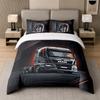 Set Biancheria da Letto 3 Pezzi Camion Uomo Lenzuolo Morbido e Due Federe Decorazione Camera da Letto Casa