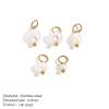 Five-Piece Baroque Freshwater Pearl Earring and Pendant DIY Jewelry Charms In Titanium Steel