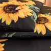 Sunflower Print Soft And Comfortable Duvet Cover Set For Bedroom And Guest Room - Includes 1 Duvet Cover And 2 Pillowcases )