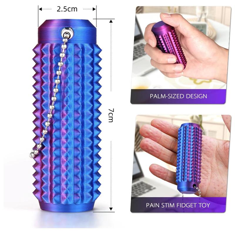 Little Ouchies Anti Anxiety Fidget Mini Grippie Spike Keychain Pendant Stress Relief Durable Gift