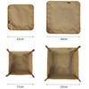 Foldable Storage Tray Oxford Fabric Collapsible Organizer Square Camping Tray for Outdoor Home Travel Portable Storage Box