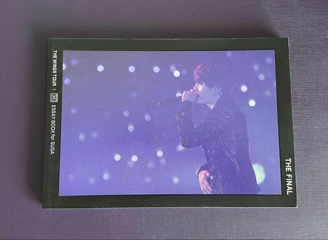 

[USED] BTS Official Wings Tour Final Essay Book Yoongi Suga