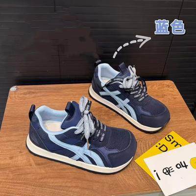 Mango Head Contrasting Color Splicing German Training Shoes Women's 2025 New Mesh Breathable Comfortable Lightweight Casual Forrest Gump Shoes