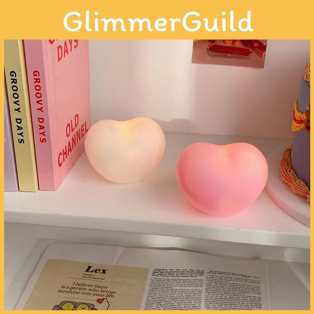 Unique Cartoon Heart Shape Creative Night Light Student Birthday Gift Girl Heart Ornament Photo Prop Atmosphere Lamp