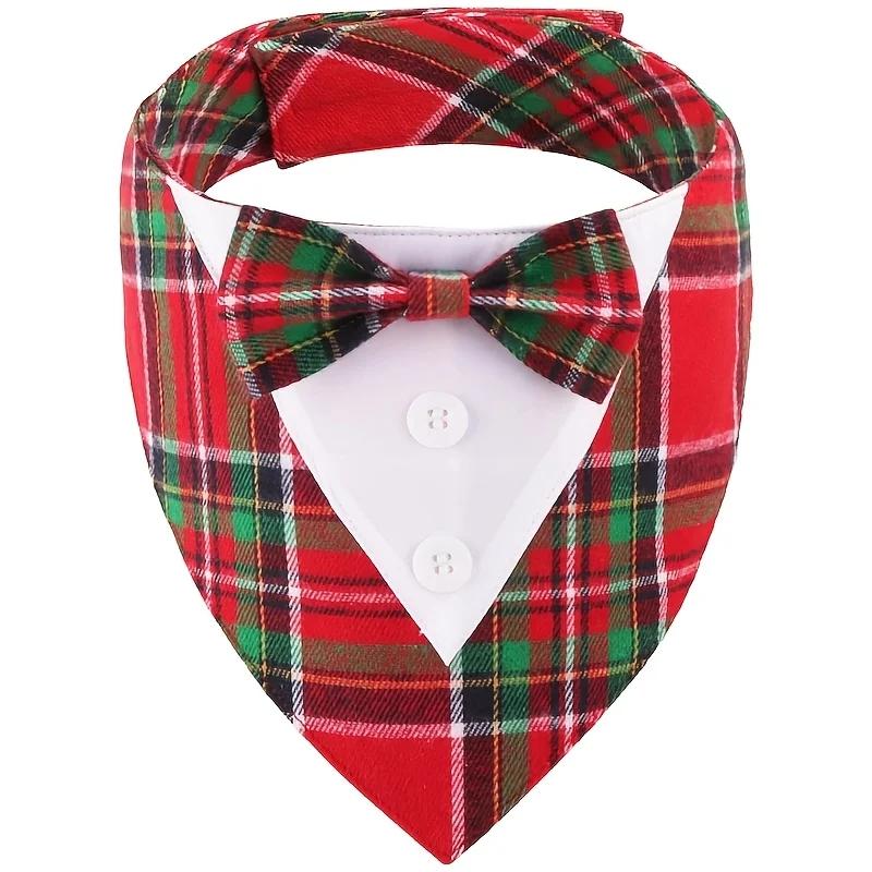 1Pc Pet Bow Tie Collar with Scarf - Perfect for Valentine's Day, Easter & Wedding, Dog Cat Costume Decoration