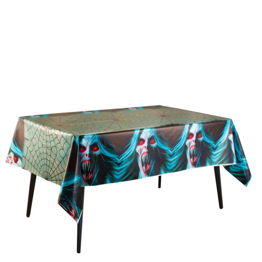 Halloween & Christmas Theme PEVA Tablecloth - Disposable Party Decor