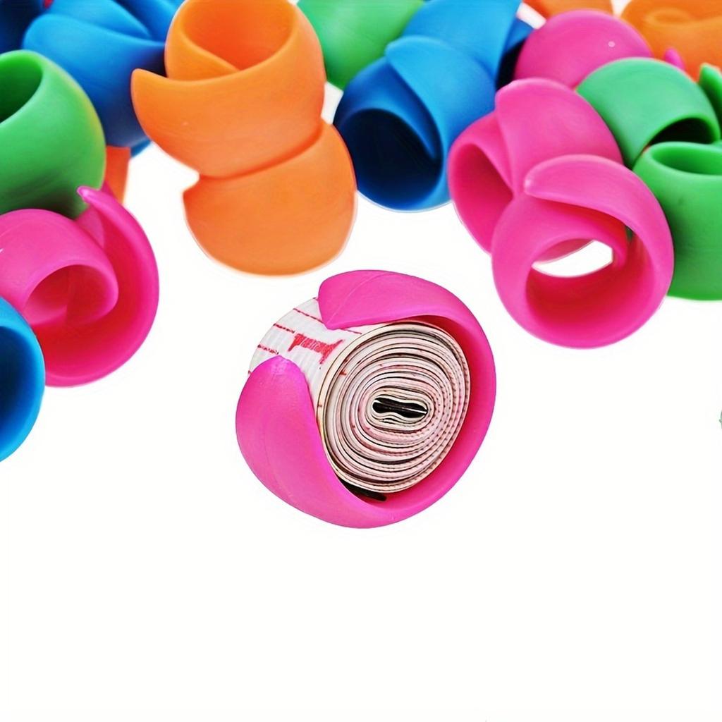 10/20pcs Random Color Silicone Thread Spool Ring Spool Clamps Holder Bobbin Savers Thread Spool Huggers DIY Handicraft Sewing Tools