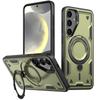 Case for Samsung Galaxy S25+ Plus, Military MagSafe, Green