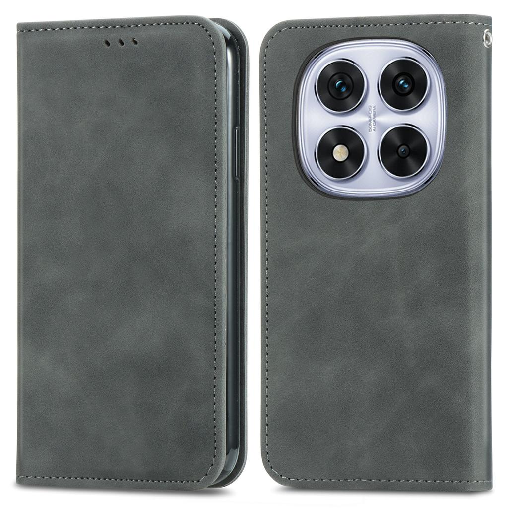 For Xiaomi Poco M8 Pro 5G/Redmi Note 15 Pro+ 5G (Global) Leather Case with Card Holder Magnetic Absorption Phone Cover