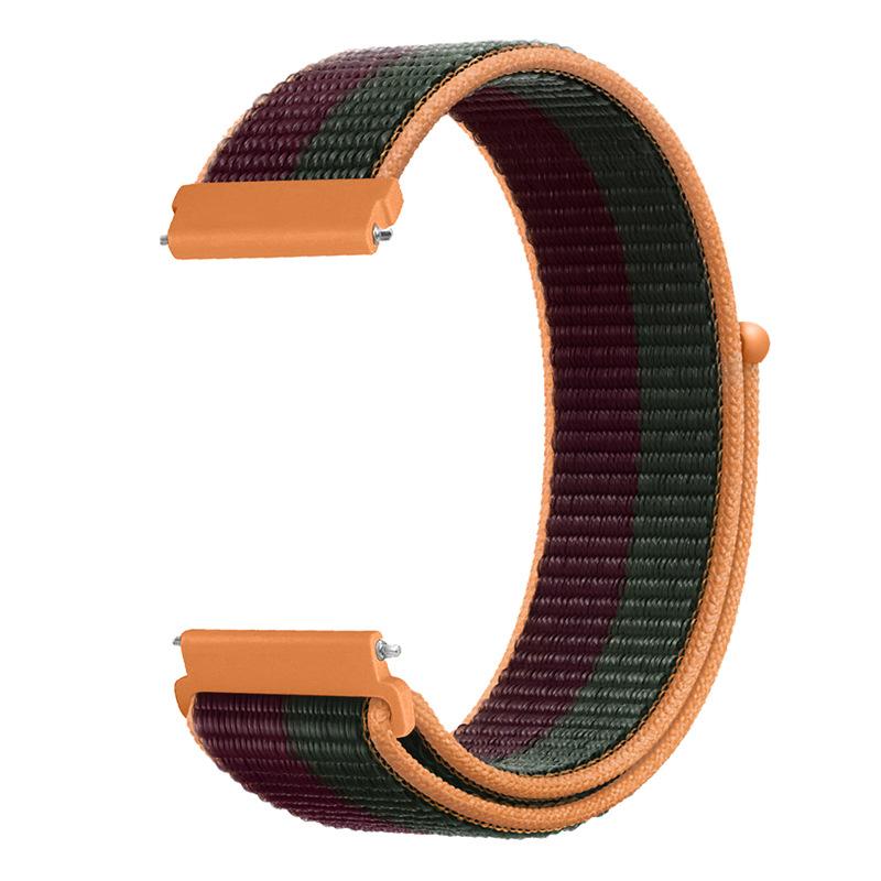 20mm 22mm Nylon Loop Band for Samsung Galaxy Watch 7/6/Classic/5/4/3/Gear S3 Wristband Huawei Watch 4/GT-2-3-Pro/Amazfit GTR/GTS
