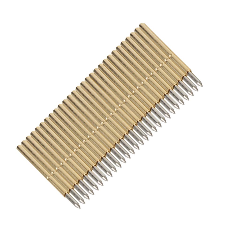 100pcs P50‑J1P50‑B1P75‑B1P75‑E2P100‑E2 Spring Test Probe Round