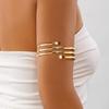 Cross Multi-layer Intersecting Metal Arm Bracelet - European American Style